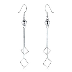 3PCS Copper Ladies Fashion Jewelry Retro Simple Long Tassel Earrings