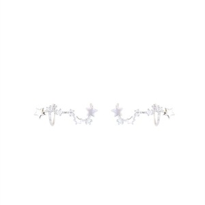 3PCS Copper Stud Earrings Fashion Dipper Ear Jewelry for Women Couple Party Gifts
