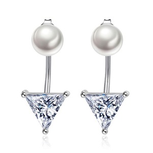 3PCS Copper Stud Earrings Woman Fashion Jewelry Retro Simple Stud Earrings