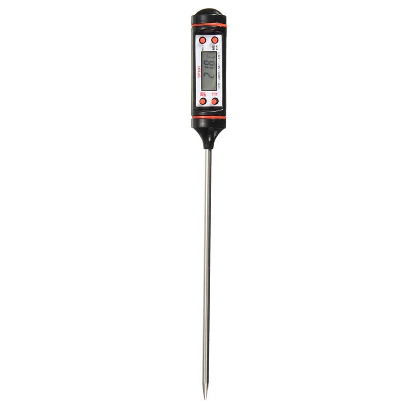 3PCS Digital Probe Meat Thermometer Kitchen Cooking BBQ Food Thermometer Cooking Stainless Steel Water Milk Thermometer Tools BLACK COLOR