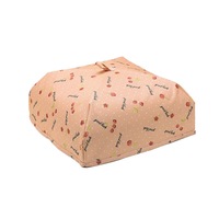 3Pcs Food Cover Kitchen Portable Thermal Food Cover Folded Dustproof Collapsible Food Tent Orange cherry