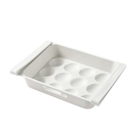 3Pcs Fridge Organizer Drawer Basket Refrigerator Pull-out Drawers Spacer Layer Storage Rack Vegetable Food Organizer Fruit Basket