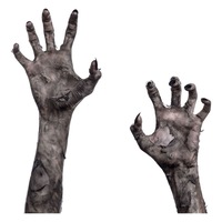 3PCS Horror Halloween Ghost Hand Wall Sticker for Living Room Bedroom Glass Window Decoration 30*45cm