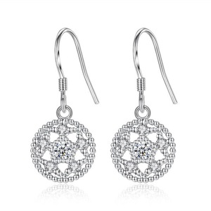 3PCS Ladies Fashion Copper Earrings Retro Cute Round Pop Jewelry Earrings