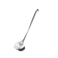 3Pcs Multifunction Kitchen Pan Cleaning Brush Matte Long Handle Dish Pot Washing Macaron Color Brush