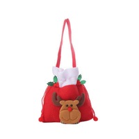 3Pcs New Year Christmas Gift Bag Handbag Fruit Apple Candy Bag Home Natal Navidad Christmas Tree Ornaments Decoration Xmas Gift Bag