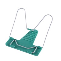 3Pcs Portable Foldable Adjustable Bookend Stand Reading Book Stand Document Holder Base(Green)