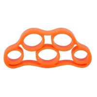 3PCS Silicon Hand Grip Strengthener Finger Stretcher Strength Trainer Hand Exerciser Orange5KG/11LB