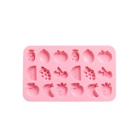 3Pcs Silicone Cake Mold Fruit Ice Cube Gummy Candy DIY Baking Cake Decoration Tool Chocolate Jelly Mould