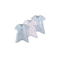 3PCS Super Soft Cotton Comfy Infant Short Sleeve Bodysuit - 6
