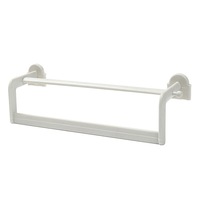 3Pcs Towel Rack Free Punching Toilet Bathroom Suction Cup Hook Towel Rack Shelf Wall-Mounted Towel Bar Rack Bathroom Supplies