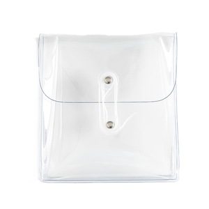 3Pcs Transparent Storage Bag Cute Student Stationery Box Portable Travel Makeup Storage Bag Hand-held Data Bill Organizer Pencil Bag