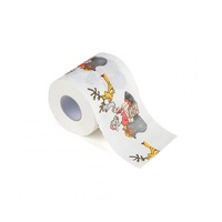 4 Pcs Christmas Paper Towel Toilet Paper Lovely Snowman Santa Hat Snow Printed Roll Paper Santa Claus