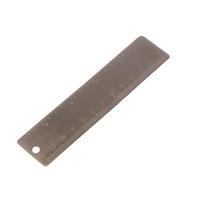 4 Pcs Mini Vintage Brass Ruler Bookmarks Mini Small Metal Ruler Painting Cartography Ruler School Supplies Dual Scales