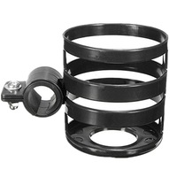 4 Pcs Universal Bicycle Cycling Handlebar Water Bottle Cup Holder Cage Rack MTB Bike Mount - Black