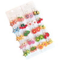 40 Pcs/set Children Cute Animal Flower Fruit Flower Baby Elastic Hair Bands Lovely Rubber Bands Kid Hair Accessories