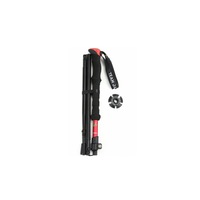 40cm 4-section Telescopic Folding Short Trekking Pole Outdoor Straight Handle Cane with Storage Bag