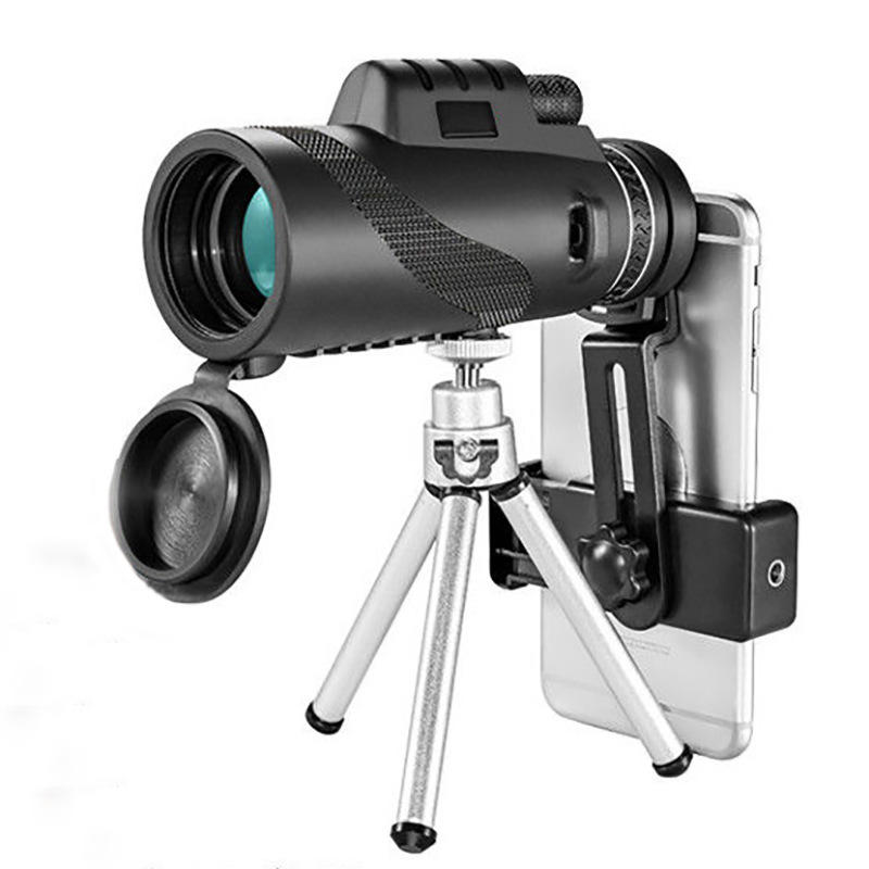 40x60 Monocular HD Optical BAK4 2000T Lens Telescope Day Night Vision 1500m/9500m+Tripod+Phone Clip