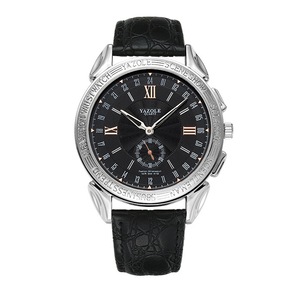 419 Fashion Small Dial Business Style Men Waterproof Leather Strap Quartz Watch