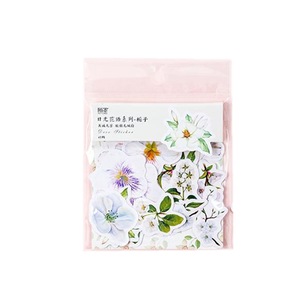 45 Pcs/pack Language Of Flowers Student Mini Paper Sticker Bag Diy Diary Planner Decoration Sticker Album Scrapbooking