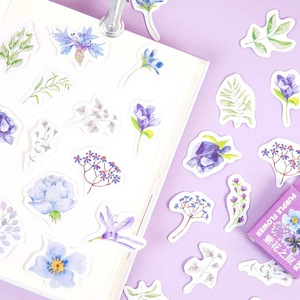 46pcs/box waterproof Flowers Mini Paper Mobile Stickers Bag Diy Diary Planner Decoration Sticker Album Scrapbooking
