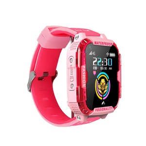 4G 1.4 Inch Touch Color Screen Waterproof Phone Watch HD Video Call Watch Suitable for Students-Pink