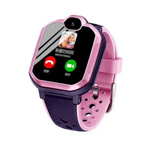 4G Full Netcom Phone Watch Waterproof Touch-screen Smart Watch Positioning Wearable Watch Suitable for Children-Pink