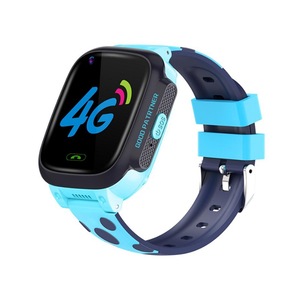 4G Smart Watch Phone Watch with Touch Screen Waterproof GPS Positioning Can Be High-definition Camera Phone Watch Suitable for Children-Blue