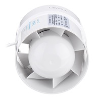 4Inch Fan Inline Duct Vent Blower Fan Booster Exhaust Ventilator Ventilation Hydroponic Vent