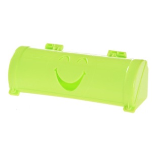 4PC Smile Face Kitchen Hanging Style Non-trace Sticky Trash Bag Storage Box, Size: 18.6x7x6.3cm