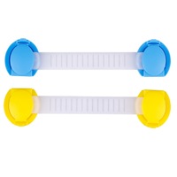 4PCS Baby Safety Long Lock Cabinet Door Lock Double Openable Baby Bend Lock Child Safety Lock