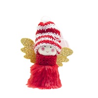 4Pcs Christmas Tree Ornaments Home Party Decoration Lovely Plush Doll Christmas Pendant Mini Angel Girl