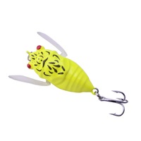 4PCS cicada insect Fishing Lure 52mm 4.4g Minnow Crank Wobblers tackle Artificial Hard Bait Pesca Leurre Isca Peche Fish