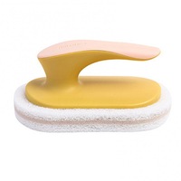 4Pcs Cleaning Brush Eraser Sponge With Handle Cleaning Sponge Kitchen Bathroom Strong Brush Kitchen Accessories Cleaning Tools