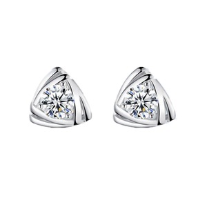 4PCS Copper Triangle Earrings for Women Earrings Jewelry