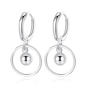 4PCS Copper Woman Jewelry Long Paragraph Tassel Earrings Round