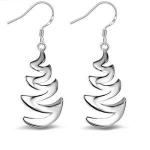 4PCS Silver plating Fashion Celebrity Earrings for Women Jewelry