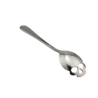 4Pcs Stainless Skull Shape Ice Cream Tea Spoons Kitchen Tools Food Drade Tea Coffee Milk Spoon Natural