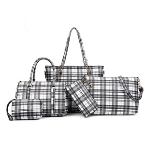 5 in 1 Lattice Pattern Shoulder Bag Ladies Handbag Messenger Bag Traveling bag