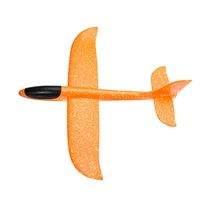 5 pcs Big Size Hand Launch Throwing Aircraft Airplane Glider DIY Inertial Foam EPP Children Plane Toy ORANGE COLOR
