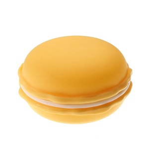 5 Pcs Candy Color Jewelry Box Multicolor Vivid Cake Shape Portable Ring Earrings Storage Box Gift Case YELLOW COLOUR