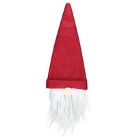 5 Pcs New Christmas Decorations Faceless Old Man Doll Wine Bottle Set Christmas Champagne Decoration Wine Bag Gift Bag red