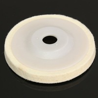 5 Pcs Round Wool Felt Polishing Wheel Polisher Pad For Glass Metal