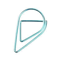50 Pcs Metal Material Drop Shape Paper Clips Gold Silver Color Kawaii Cute Bookmark Clip Office School Stationery Drop bookmark
