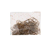 50pcs/bag The Mini Heart Gold Rose Gold Color Clip Bookmark Metal Office Binding Supplies Paper Clips Office Binding Supplies