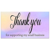 50Pcs/Pack Thank You for Supporting My Small Business Cards Greeting Customer Thank You for your order Card For Small Shop Gift