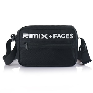 550D Nylon Outdoor Travel Messenger Bag 3M Reflective Waterproof Crossbody Bag BLACK COLOR