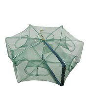 58*22CM Nylon Green Foldable Fishing Bait Net Crab Fish Minnow Crawfish Shrimp Net