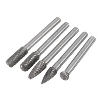 5Pcs 6x10mm Tungsten Steel Rotary File Set Grinding Head Rasp Burrs Abrasive Tool