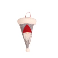5Pcs Christmas Decorative Tableware Mini Caps Pocket Knife Fork Spoon Holders Christmas Table Decoration